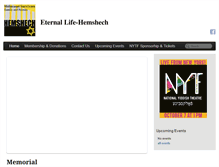 Tablet Screenshot of eternallifehemshech.org